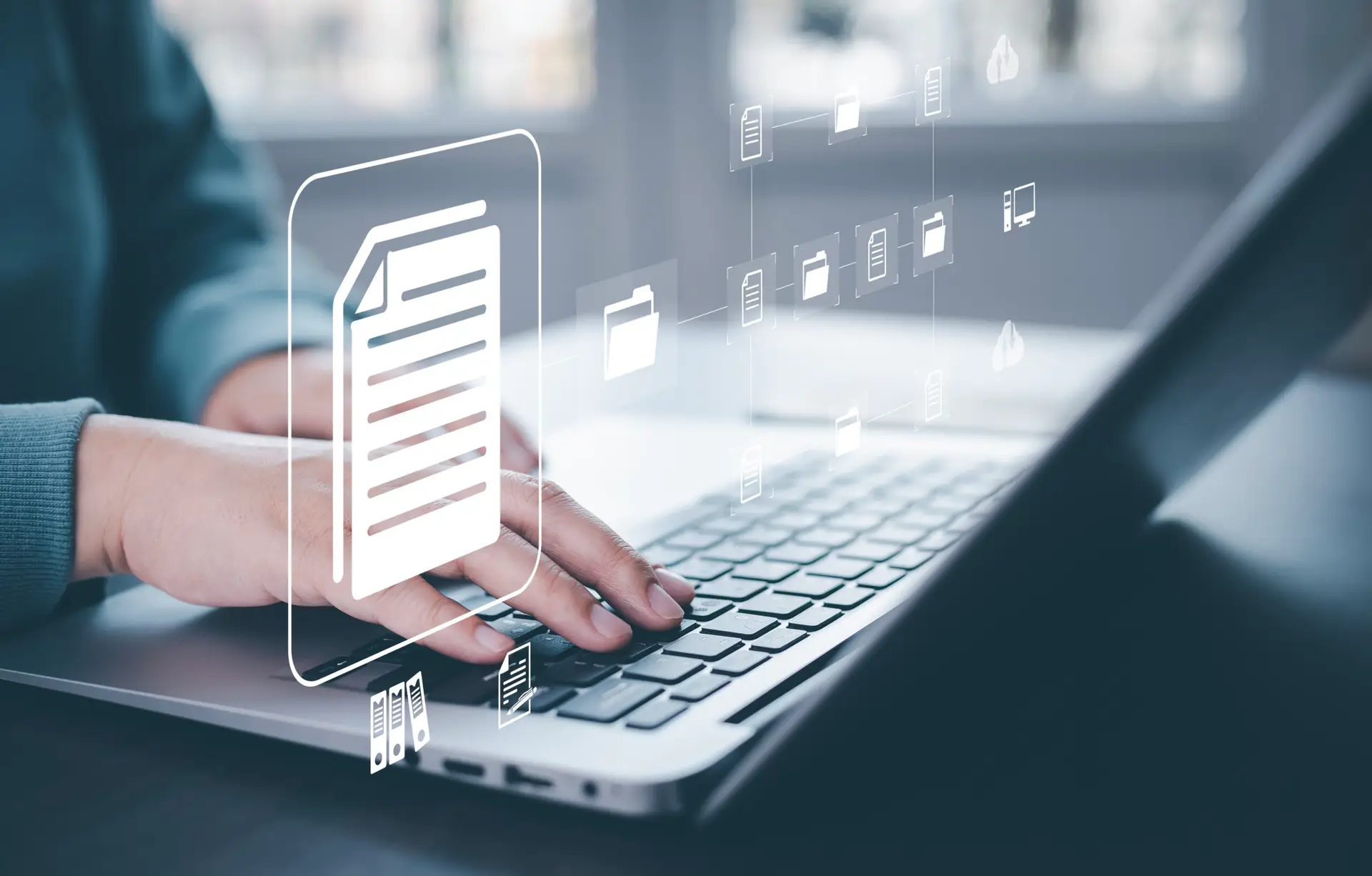 online documentation database system using laptop for automation